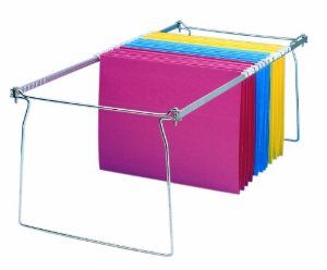 Charles Leonard Inc., File Frames, Hanging, Legal Size, Metal, 6/Box (960)  Hanging File Folder Frames 