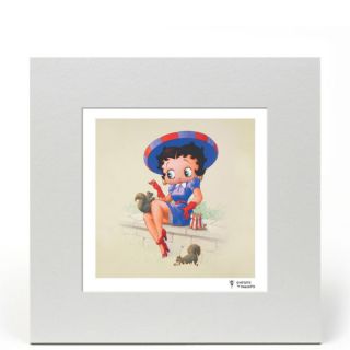 Betty Boop Squirrels 8x8 Limited Edition Print      Homeware