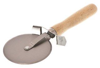 Browne Foodservice 996 Stainless Steel Pizza Cutter with Wooden Handle Pizza Accessories Kitchen & Dining