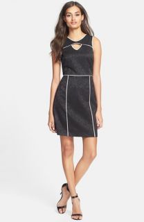 Marc New York by Andrew Marc Cutout Jacquard Dress