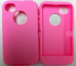 SportyGigabite Replacement Silicone Skin For iphone 4/4s Otterbox Defender case with Oval cutout Pink Cell Phones & Accessories