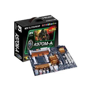 ECS Elitegroup ATX DDR3 2133 AMD ? AM3+ Motherboard A970M A DELUXE Computers & Accessories