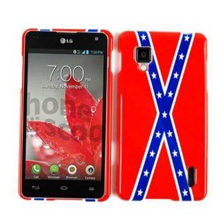 LG OPTIMUS G (CDMA) LS 970 REBEL FLAG TP CASE ACCESSORY SNAP ON PROTECTOR Cell Phones & Accessories