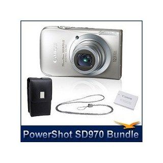 Canon PowerShot SD970IS 12.1 MP Digital Camera with 5x Optical Zoom and 3.0 inch LCD (Silver)  Camera & Photo