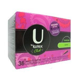 U by Kotex Click Tampons, Designer Series, Super, Unscented, 36 Count Health & Personal Care