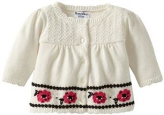 Hartstrings Baby girls Newborn Sweater Cardigan With Hemline, Marshmallow, 6 9 Months Clothing