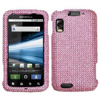 Mybat MOTMB860HPCDMS004NP Dazzling Diamante Bling Case for Motorola Olympus/Atrix 4G MB860   Retail Packaging   Pink Cell Phones & Accessories