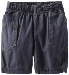 Tea Collection Baby Boys Infant Side Pocket Shorts, Indigo, 6 12 Months Clothing