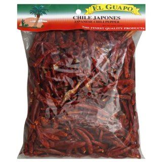 El Guapo Chile Japones, 8 Ounce (Pack of 6)  Oregano Spices And Herbs  Grocery & Gourmet Food
