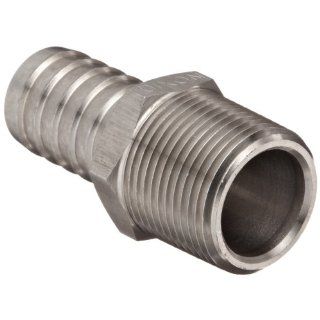 Dixon RN44 Stainless Steel 316 Hose Fitting, Insert, 1/2" NPT Male x 1/2" Hose ID Barbed
