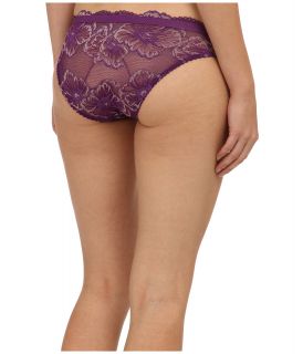 Emporio Armani Lovely Lace Lace With Gros Grain Details Brief Purple Passion