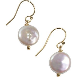 May Yeung Jewelry Gold Coin Pearl Earrings