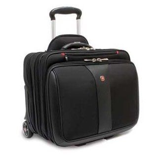 Wenger SwissGear PATRIOT Wheeled Computer Case. WENGER PATRIOT ROLLING CASE BLK UP TO 17IN LAPTOP W/ NOTEBOOK CASE. 15.5" x 11.5" x 17"   Polyester, Vinyl   Black Computers & Accessories