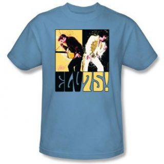 Elvis Presley STILL THE KING Short Sleeve Adult Tee CAROLINA BLUE T Shirt Clothing