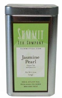 Summit Tea   2.5oz Jasmine Pearl in Silver Tin (Superior Grade)  Grocery Tea Sampler  Grocery & Gourmet Food