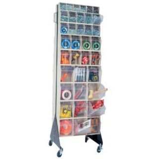 Quantum Storage Double Sided Floor Stand Unit — 16in. x 23 5/8in. x 28in. Size  Double Sided Bin Units