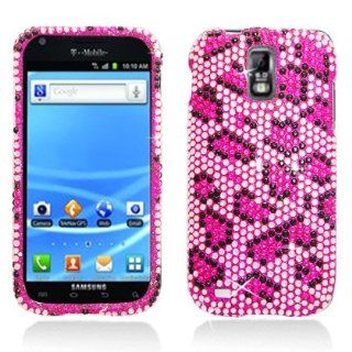 Aimo Wireless SAMT989PCDI123 Bling Brilliance Premium Grade Diamond Case for Samsung Galaxy S2 T989   Retail Packaging   Pink Leopard Cell Phones & Accessories