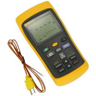 Fluke 54 2 Dual Input Digital Thermometer with USB Recording, 3 AA Battery,  418 to 3212 Degree F Range, 60 Hz Noise Rejection