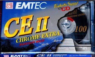EMTEC CE II CHROME EXTRA 100 minutes CASSETTE TAPE Electronics
