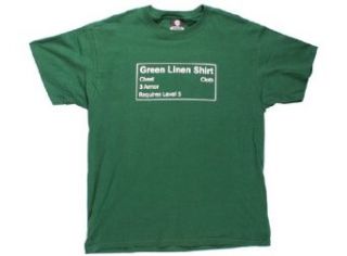 World of Warcraft Green Linen Shirt T Shirt Clothing