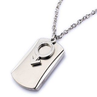 K Mega Jewelry Army Style Cool Silver Colour Boy Dog Tag Mens Pendant Necklace Jewelry
