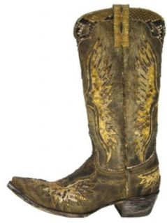 Old Gringo Eagle Bison with Ochre Python Boot Shoes