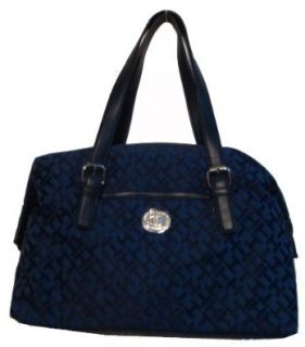 Tommy Hilfiger Women's Satchel Style Handbag. Blue/Navy Alpaca Shoes