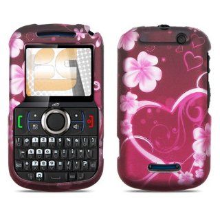 Purple Heart Protector Case for Motorola Clutch+ i475 Cell Phones & Accessories