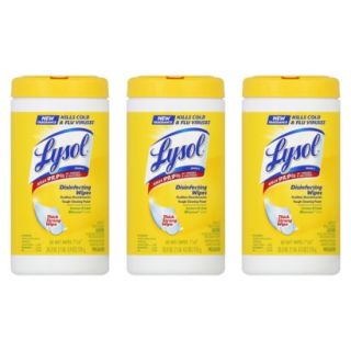 LYSOL Disinfectant Wipes   LEMON and LIME,  80 C
