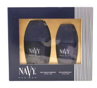 NAVY Cologne. 2 PC. GIFT SET ( COLOGNE SPRAY 3.1 oz / 92 ml + AFTERSHAVE 1.7 oz / 50 ml ) By Dana   Mens  Beauty