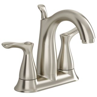 American Standard San Sebastian Satin Nickel 2 Handle 4 in Centerset WaterSense Bathroom Sink Faucet (Drain Included)