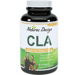 Pure CLA Tonalin Supplement, Best Premium Quality ★ Highest Grade Safflower Oil (Best Formula)   1000 Mg ★ All natural & Guaranteed By Natures Design Health & Personal Care