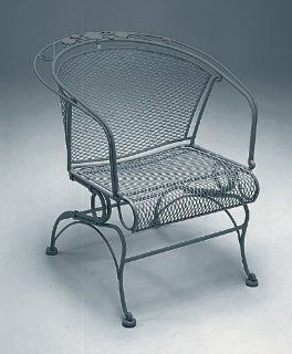 Woodard Briarwood Wrought Iron Coil Spring Barrel Patio Chair  Patio Dining Chairs  Patio, Lawn & Garden
