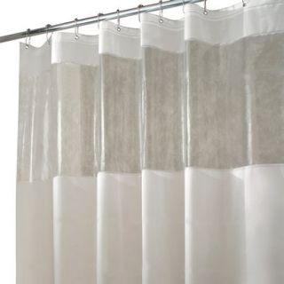 InterDesign Hitchcock Shower Curtain   Frost/Clear