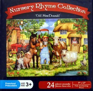 Nursery Rhyme Collection "Old MacDonald" 24 Piece Puzzle Toys & Games