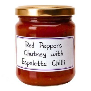 Red Peppers Chutney with Espelette Chili French Imported 7.4 oz jar by l'Epicurien France, One  Grocery & Gourmet Food