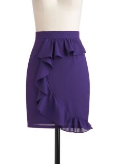 Ryu Go to Grape Lengths Skirt  Mod Retro Vintage Skirts