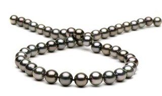 Tahitian Pearl Necklace 18" 8 9.8mm AA+/AAA Pearl Strands Jewelry