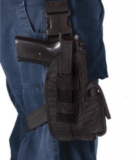 Black 5" Tactical Leg Strap Holster  Gun Holsters  Sports & Outdoors