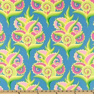 44'' Wide Jane Sassaman Hothouse Garden Tree Of Life Pink/Blue Fabric By The Yard