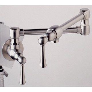 YOW  Pot Filler Wall Mount 2 Handle Kitchen Sink In Stainless Steel GROHE Faucet   Heating Vents  