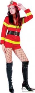Women's Sexy Firefighter Costume (Size Small 2 4) Clothing