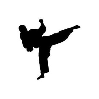 Back Kick Karate Stencil   12 inch (at longest point)   60 mil ultraflex ind