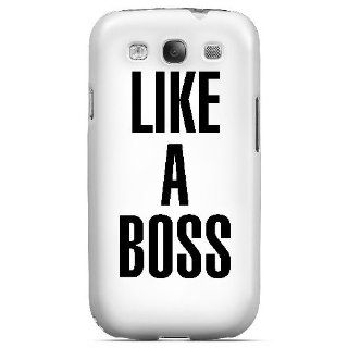 Like A Boss   Geeks Designer Line Humor Series Hard Case for Samsung Galaxy S3 Cell Phones & Accessories