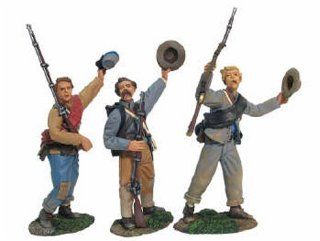 Stonewall Brigade   5th Virginia Infantry Cheering Troops   3 Pieces Toys & Games