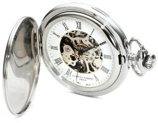 Charles Hubert, Paris 3918 Premium Collection Stainless Steel Mechanical Pocket Watch at  Men's Watch store.