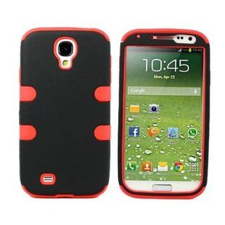 The Red 3 in 1 Hard Hybrid Case Silicone Cover Skin for Samsung Galaxy S Iv S4 I9500 Cell Phones & Accessories