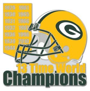 Green Bay Packers 13 Times Champions Hat Pin  Sporting Goods  Sports & Outdoors