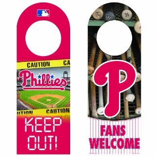 MLB Philadelphia Phillies Wood Door Hanger  Sports Fan Decorative Plaques  Sports & Outdoors