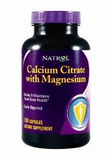 Natrol Calcium Citrate and Magnesium 150 Capsules Health & Personal Care